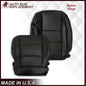 2005-2015 Nissan Titan Driver and Passenger Side Top and Bottom Seat Covers in Black : Choose from the variants