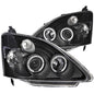 Anzo 2002-2004 Honda Civic Projector Headlights w/ Halo Black