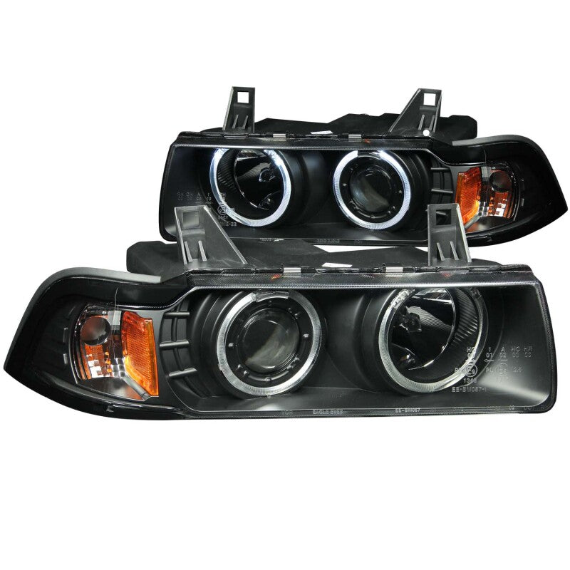 92-98 BMW 3 Series E36 2-Door Halo Headlight Pair, Anzo 121011