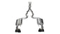 Corsa Performance Cat Back Exhaust Polish Quad Tips for 15-16 Ford Mustang GT 5.0 3in