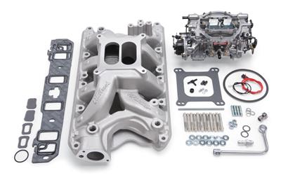 Edelbrock Performer RPM Air-Gap Intake Manifold and Carburetor Kits - 2034