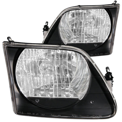Anzo 1997.5-2003 Ford F-150 Crystal Headlights Black G2