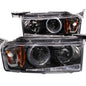 Anzo 2004-2007 Scion Xb Projector Headlights w/ Halo Black G2