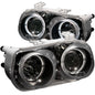 Anzo 1994-1997 Acura Integra Projector Headlights w/ Halo Black