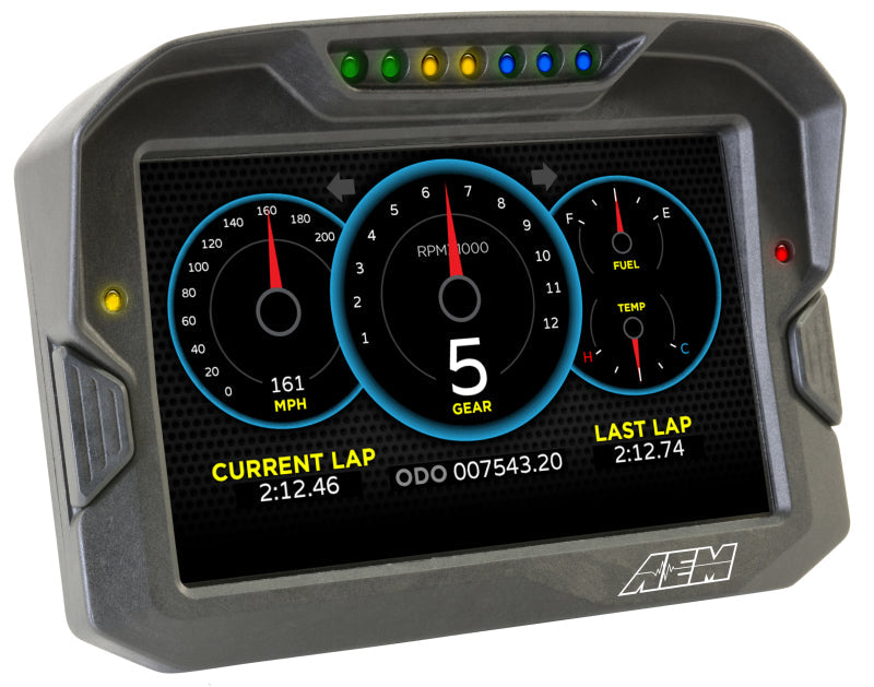 AEM Electronics Digital Dash, CD-7LG, Carbon Housing, Data Logging, GPS, CAN Bus, Kit