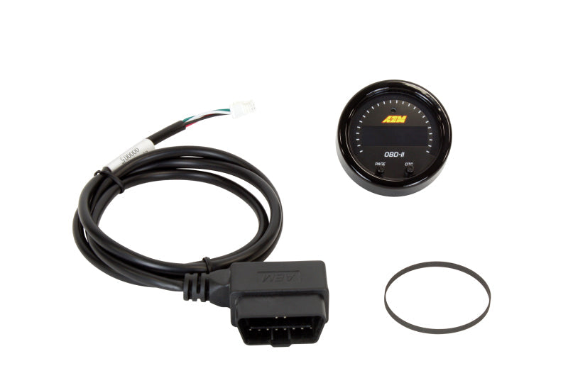 AEM Electronics X-Series OBDII Digital Datastream Gauge Black Bezel & Black Face plate