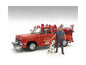 "Firefighters" Fire Dog Training Figures (Trainer and Dog) for 1/18 Scale Models by American Diorama  free shipping USA