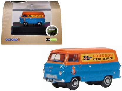 Ford 400E Van RHD (Right Hand Drive) "Fordson Super Service" Blue and Orange 1/148 (N) Scale Diecast Model Car by Oxford Diecast  free shipping USA