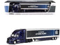 Freightliner Fifth Generation Cascadia Raised Roof Sleeper & 53' Utility Trailer with Skirts Midnight Blue 1/64 Diecast Model by DCP/First Gear  free shipping USA