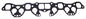 Intake and Exhaust Manifolds Combination Gasket 1975-1984 Nissan 2.4L-2.8L