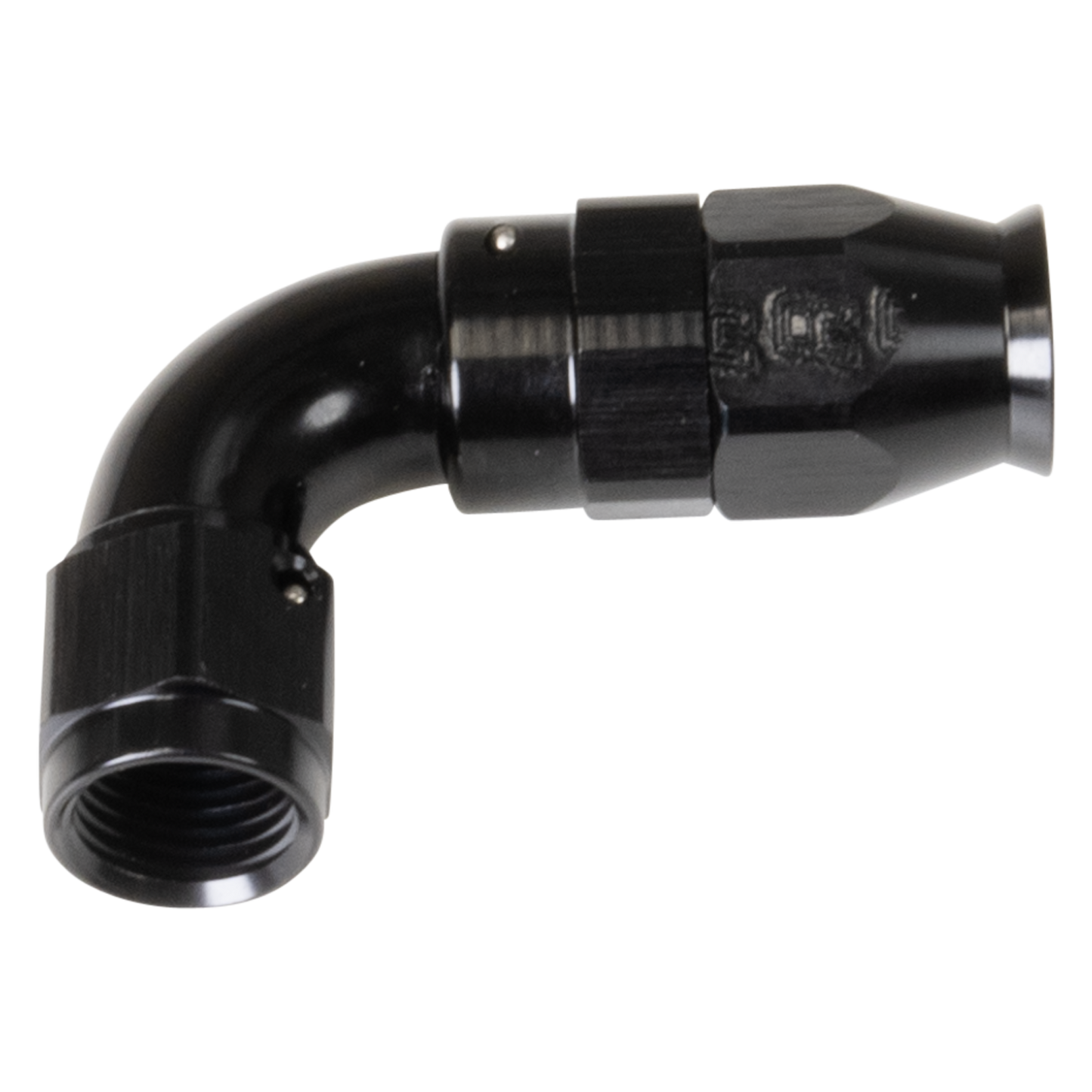 Black 90 -6 Pro PTFE Hose End