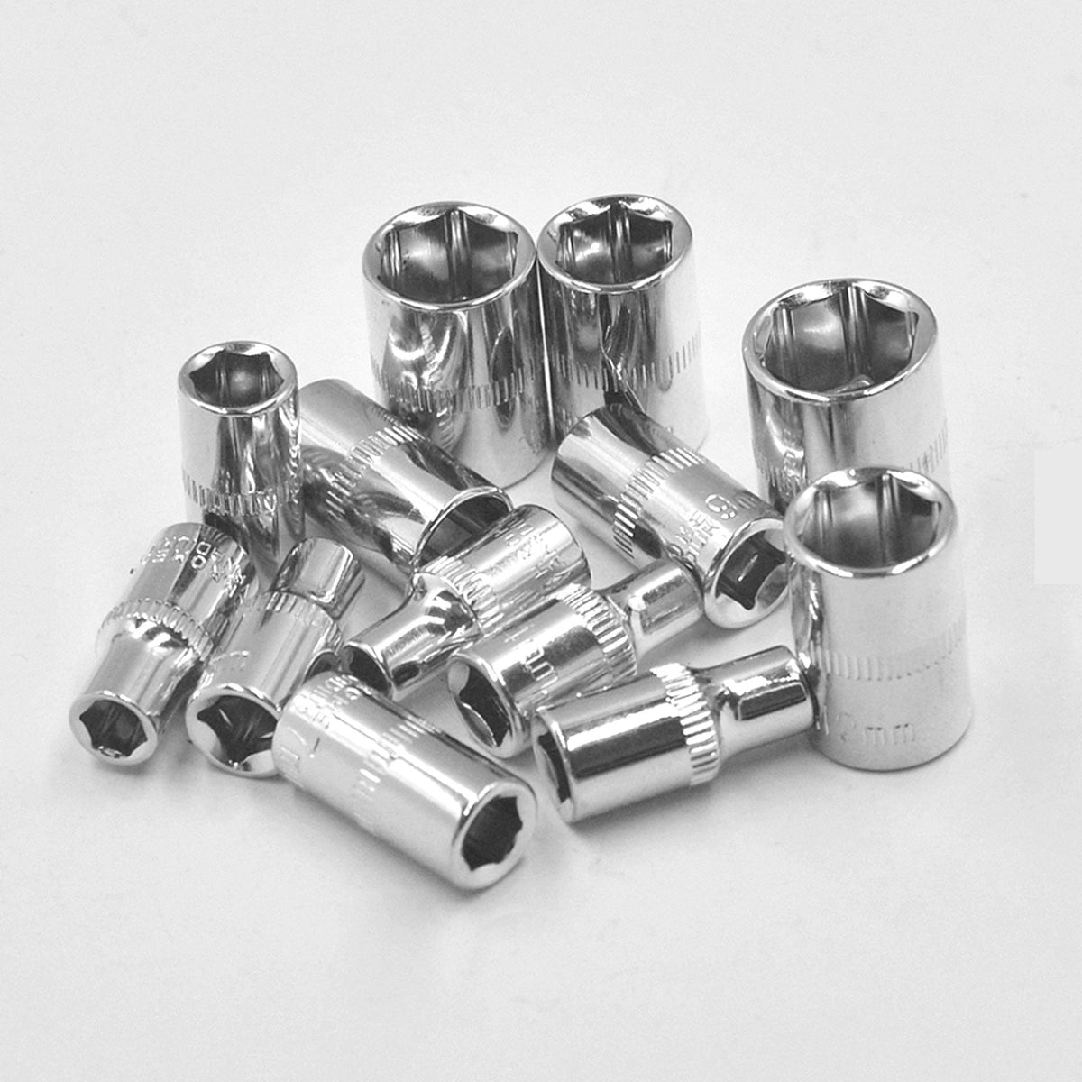 46pcs 1/4” Drive Ratchet Socket Wrench Set Travel Mechanic Tool Kit
