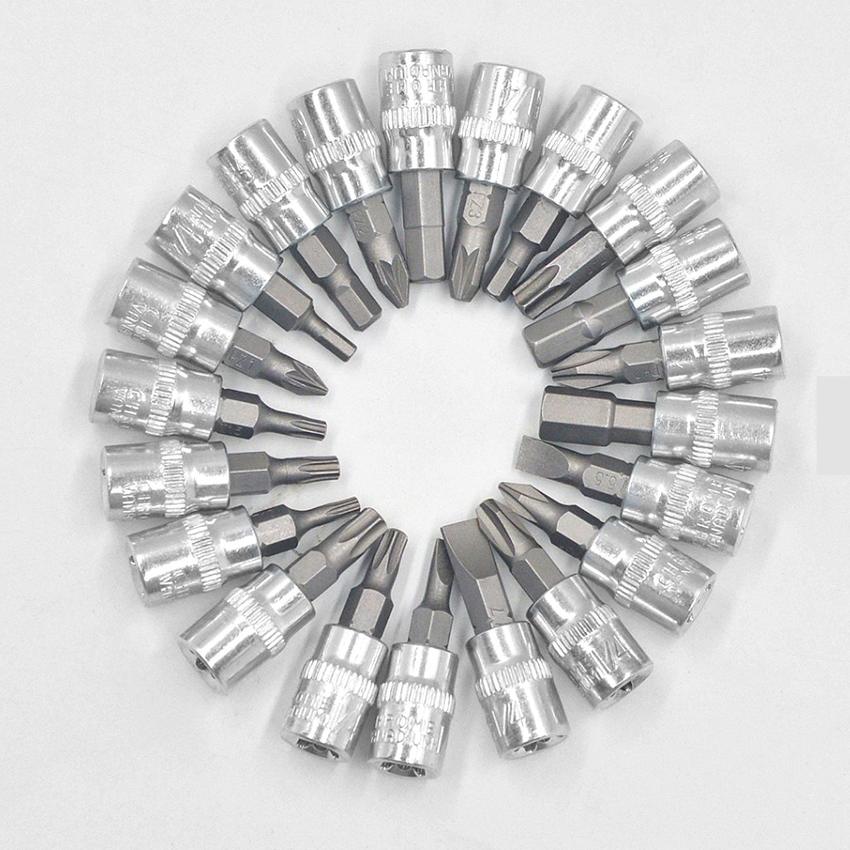 46pcs 1/4” Drive Ratchet Socket Wrench Set Travel Mechanic Tool Kit