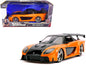 Han's Mazda RX-7 RHD (Right Hand Drive) Orange and Black "Fast & Furious" Movie 1/24 Diecast Model Car by Jada  free shipping USA