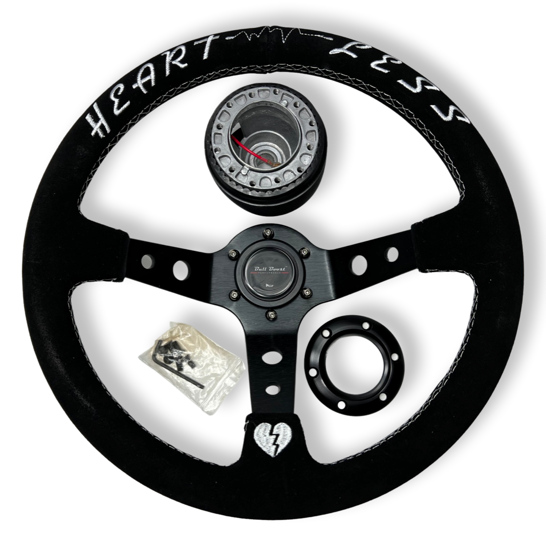 6-Bolt Racing Steering Wheel + Hub Adapter Boss Kit for Honda Acura Civic, Del Sol, Integra