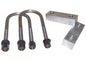 Brothers Trucks Suspension Blocks, Rear Lowering, 2 in. Drop, with Steel/Natural Finish U-bolts and - LBU63722INCH