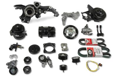 Holley Mid-Mount Complete Accessory Systems - 20221BK