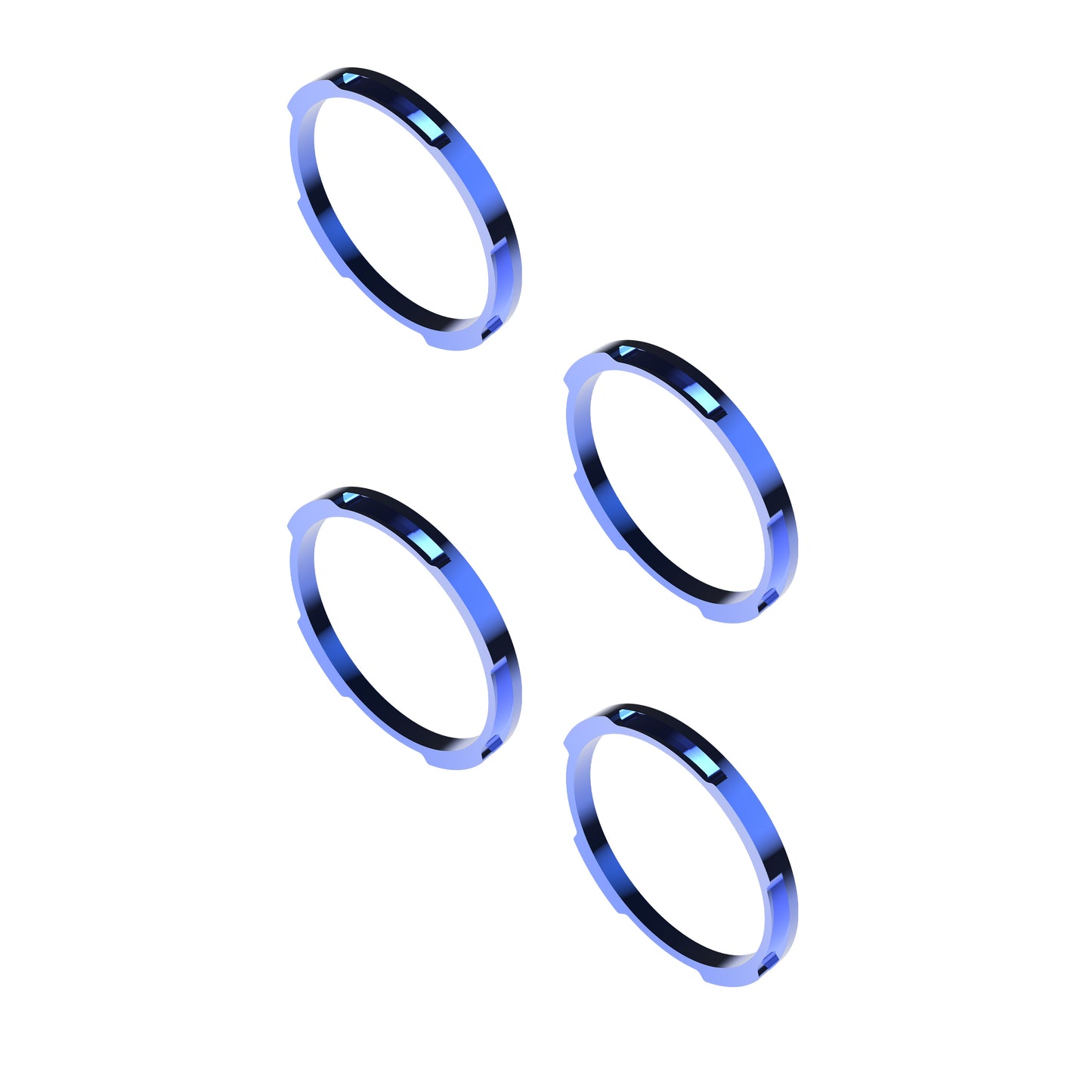 KC HiLiTES BEZEL RING KC FLEX ERA BAR BLUE 4PC - 30580