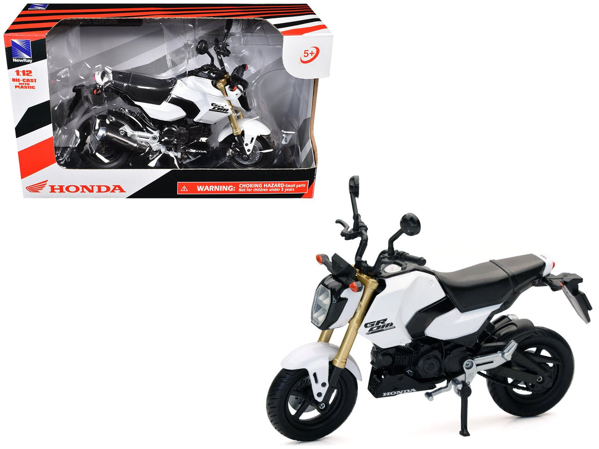 Honda GROM Motorcycle White 1/12 Diecast Model by New Ray  free shipping USA