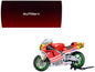 Honda NSR500 WGP500 Motorcycle #56 Red and White with Helmet "Baribari Legend" (1986) OVA 1/12 Model by Autoart  free shipping USA