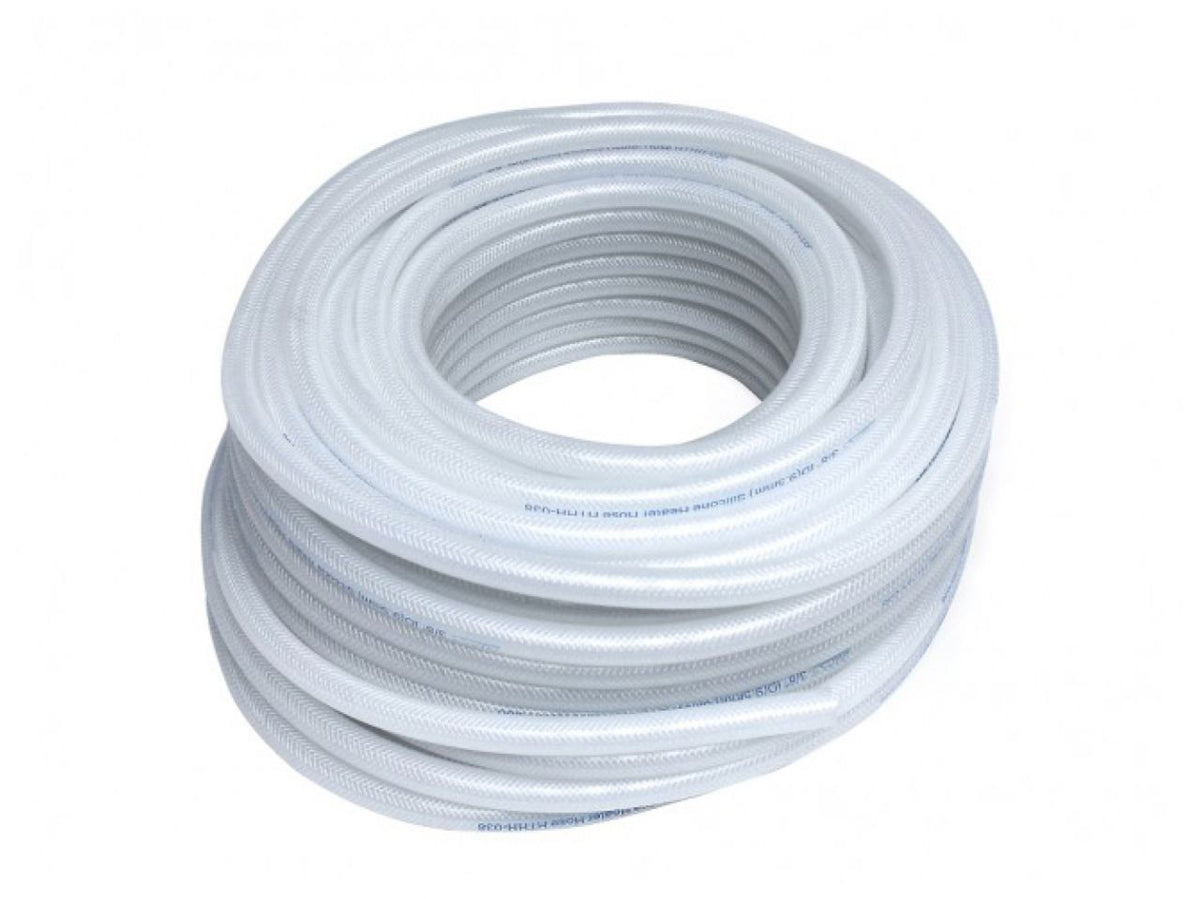 HPS High Temp 5/8" ID (16mm) Reinforced Silicone Heater Hose Clear - 100F