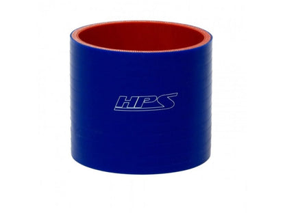 HPS 3-1/2" ID, 6" Length, Silicone Straight Coupler Hose, High Temp 4-ply Reinforced, 89mm ID, Blue