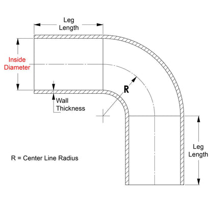 HPS Performance Products HPS 5/16" ID, Silicone 90 Degree Elbow Coupler Hose, High Temp 4-ply Reinforced