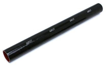 HPS 2-1/8" ID, 1 Foot Length, Silicone Straight Coupler Tube Hose, High Temp 4-ply Reinforced, Black, 54mm ID