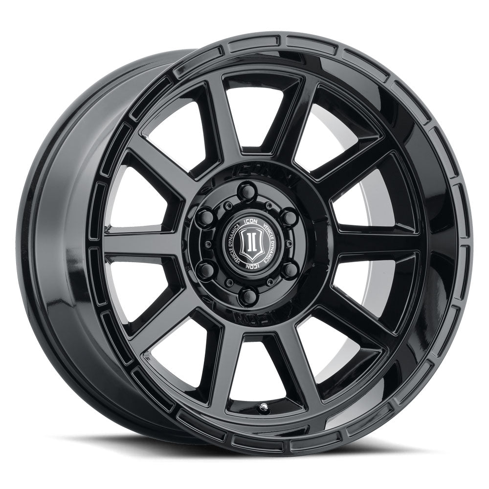 ICON Alloys Recoil Gloss Black 20 X 10 / 5 X 150 -24mm Offset 4.5" BS