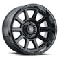 ICON Alloys Recoil Gloss Black 20 X 10 / 5 X 150 -24mm Offset 4.5" BS