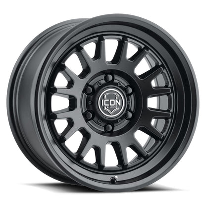 ICON Alloys Anza Satin Black 17 X 8.5 / 5 X 5.5 0mm Offset 4.75" BS