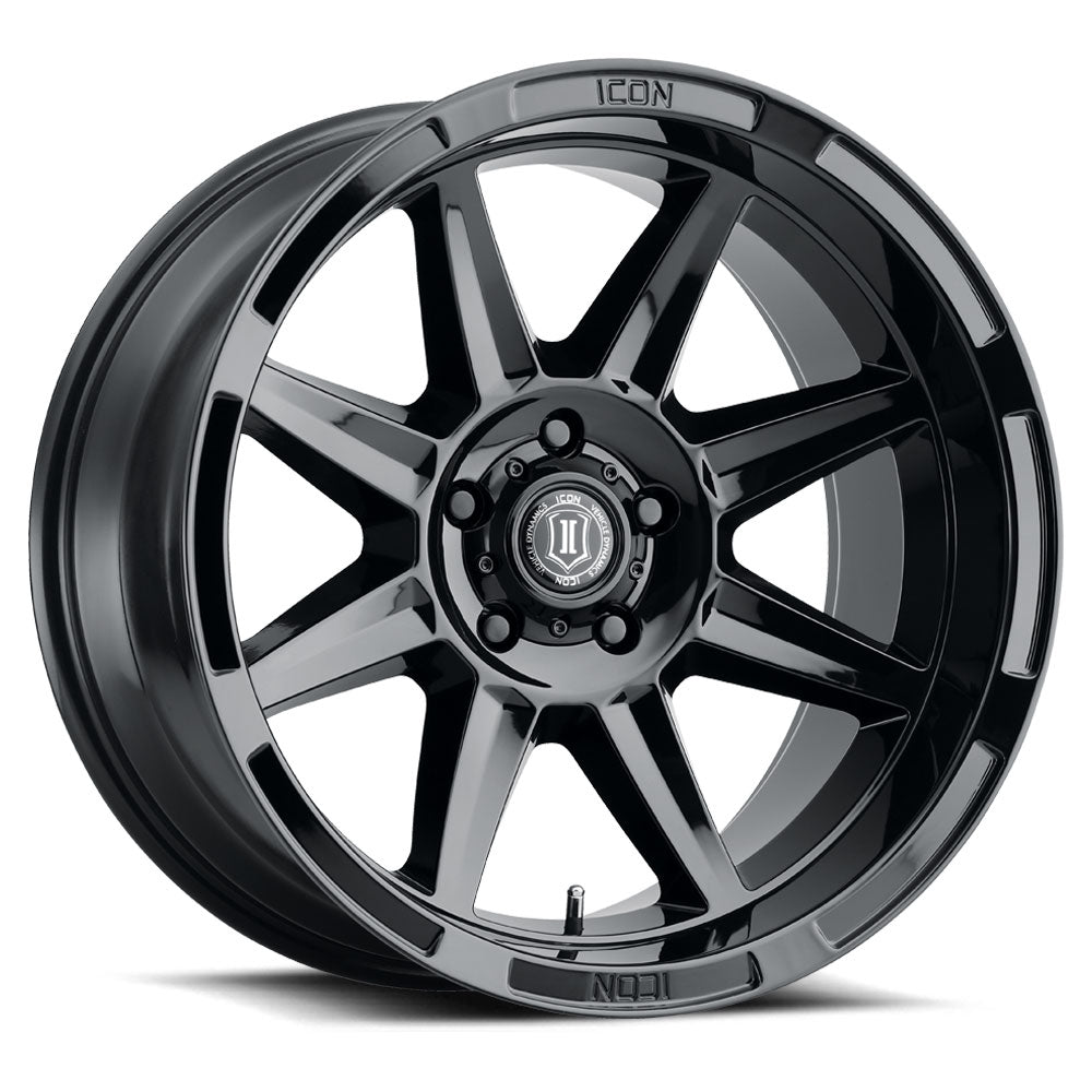 ICON Alloys Bandit Gloss Black 20 X 10 / 5 X 150 -24mm Offset 4.5" BS