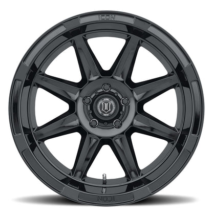 ICON Alloys Bandit Gloss Black 20 X 10 / 5 X 150 -24mm Offset 4.5" BS