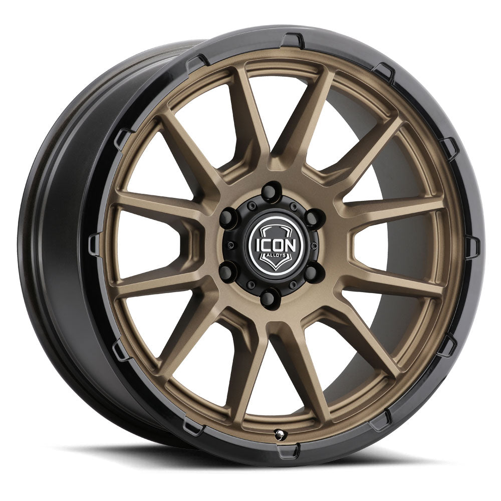 ICON Alloys Cajon Satin Bronze W/ Gloss Black Lip 20 X 9 / 5 X 150 16mm Offset 5.625" BS