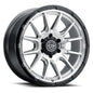 ICON Alloys Cajon Silver Machined W/ Gloss Black Lip 20 X 9 / 6 X 5.5 16mm Offset 5.625" BS