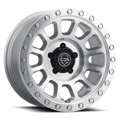 ICON Alloys Hulse Silver Machined 18 X 9 / 6 X 5.5 0mm Offset 5" BS