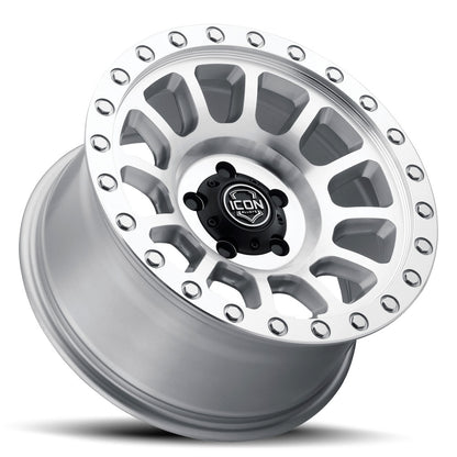 ICON Alloys Hulse Silver Machined 18 X 9 / 6 X 5.5 25mm Offset 6" BS