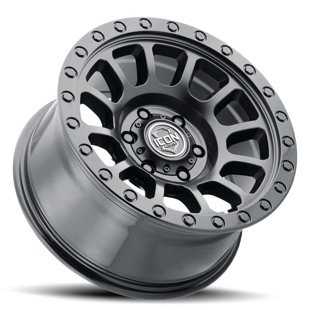 ICON Alloys Hulse Double Black 18 X 9 / 8 X 180 12mm Offset 5.5" BS