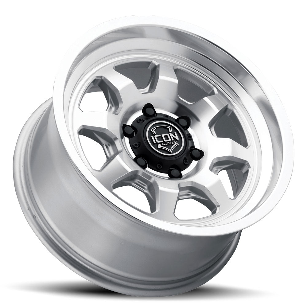 ICON Alloys Nuevo Silver Machined 17 X 8.5 / 5 X 150 25mm Offset 5.75" BS