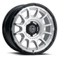 ICON Alloys Rancho Silver Machined W/ Gloss Black Lip 20 X 9 / 6 X 5.5 16mm Offset 5.625" BS