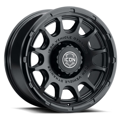 ICON Alloys Rancho Double Black 20 X 9 / 8 X 180 12mm Offset 5.5" BS