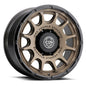 ICON Alloys Rancho Satin Bronze W/ Gloss Black Lip 20 X 9 / 8 X 170 6mm Offset 5.25" BS