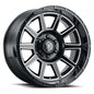 ICON Alloys Recoil Gloss Black W/Milled Windows 20 X 10 / 5 X 150 -24mm Offset 4.5" BS