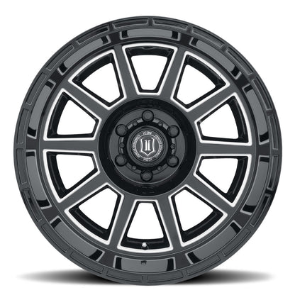 ICON Alloys Recoil Gloss Black W/Milled Windows 20 X 10 / 5 X 150 -24mm Offset 4.5" BS