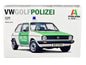 Skill 3 Model Kit 1978 Volkswagen Golf "Berlin Polizei (Police) Department" 1/24 Scale Model by Italeri  free shipping USA