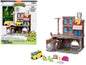 "Teenage Mutant Ninja Turtles" Turtle Lair Diorama Set with Figures and Party Wagon "Nano Scene" Series Model by Jada  free shipping USA