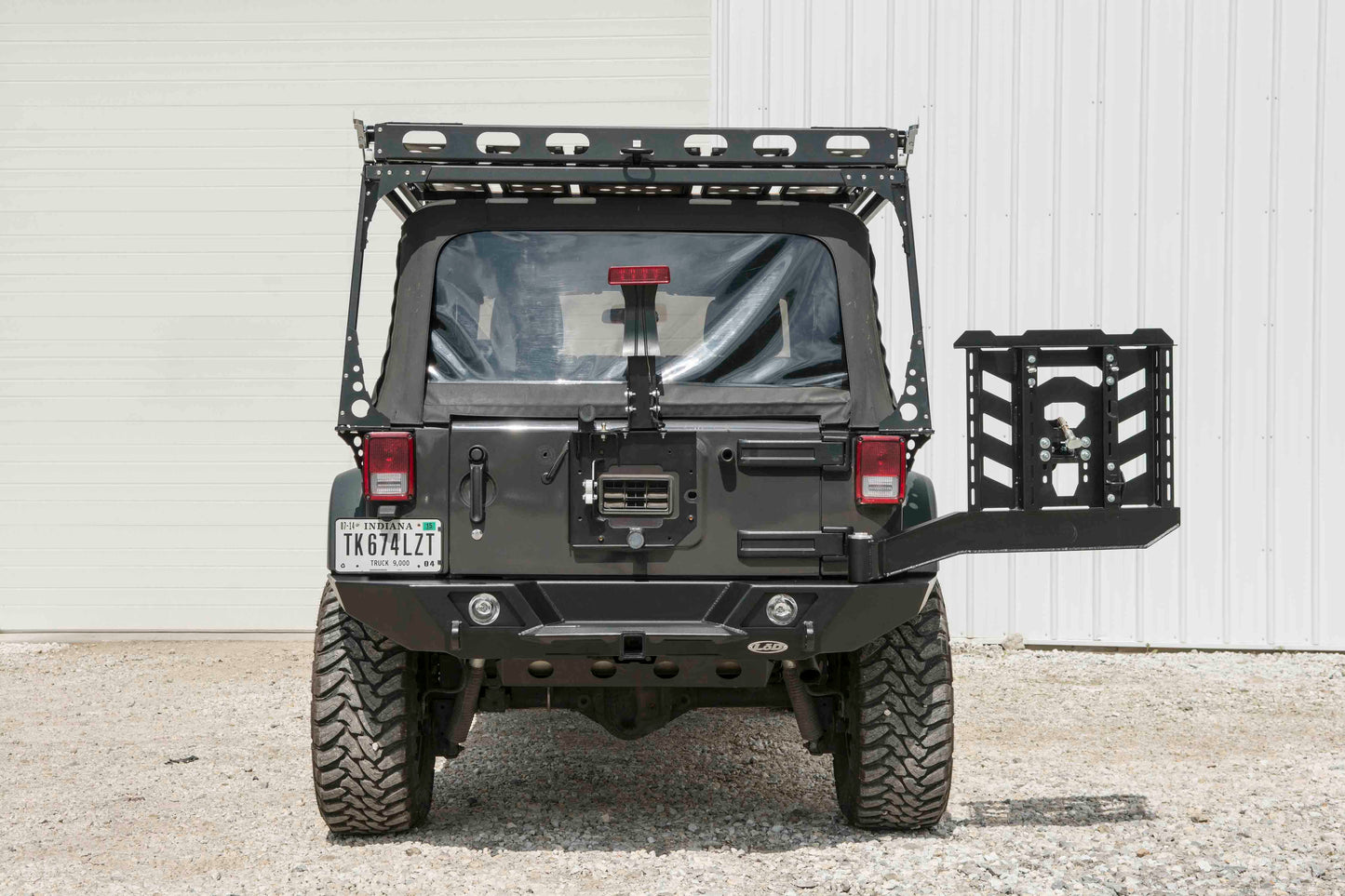 JK Destroyer Full Width  Rear Bumper W/ Tire Carrier