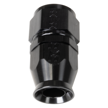 Black Straight -12 Pro PTFE Hose End