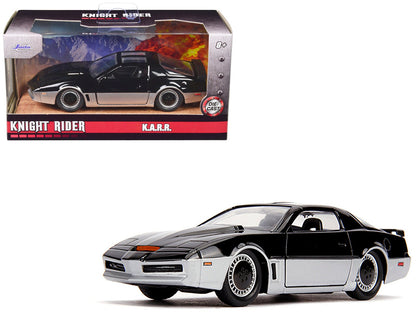 K.A.R.R. Black and Silver "Knight Rider" (1982) TV Series "Hollywood Rides" Series 1/32 Diecast Model Car by Jada  free shipping USA