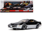 K.A.R.R. Black and Silver with Light "Knight Rider" (1982) TV Series "Hollywood Rides" Series 1/24 Diecast Model Car by Jada  free shipping USA
